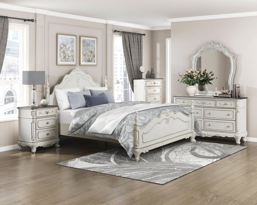Cinderella Mirror in Gray/White - 1386NW-6 - FAMSA Furniture (TX)