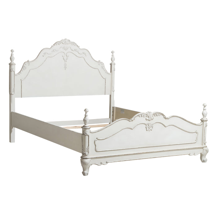 Cinderella Full Bed in White/Gray - 1386FNW-1 - FAMSA Furniture (TX)