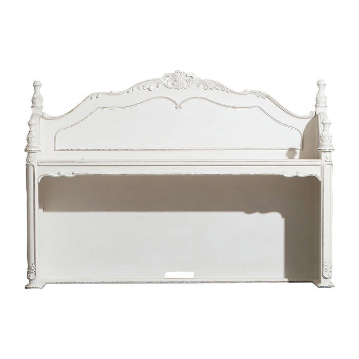 Cinderella Writing Hutch in Gray/White - 1386NW-10 - FAMSA Furniture (TX)