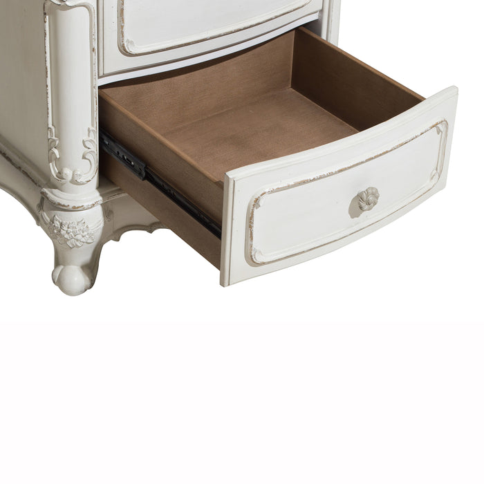 Cinderella Nightstand in White/Gray - 1386NW-4 - FAMSA Furniture (TX)