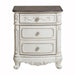 Cinderella 4pc Set (TB+NS+DR+MR) in White/Gray - 1386TNW-1*4 - FAMSA Furniture (TX)