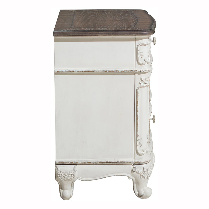 Cinderella Nightstand in White/Gray - 1386NW-4 - FAMSA Furniture (TX)