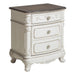 Cinderella Nightstand in White/Gray - 1386NW-4 - FAMSA Furniture (TX)