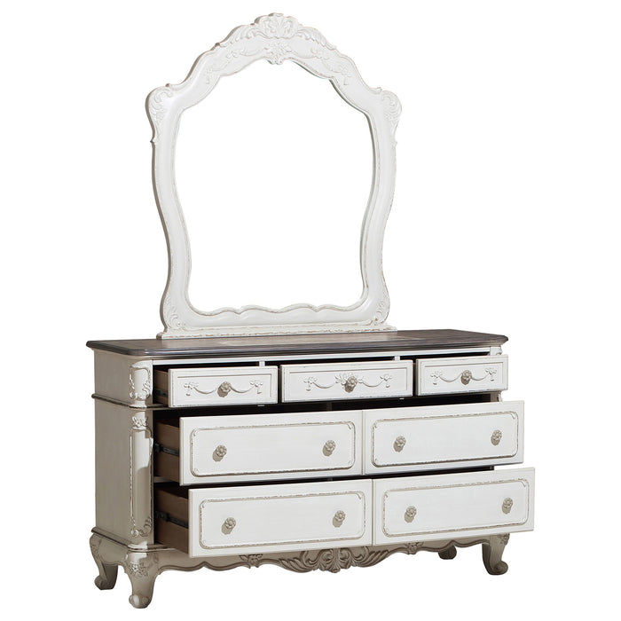 Cinderella Dresser in White/Gray - 1386NW-5 - FAMSA Furniture (TX)