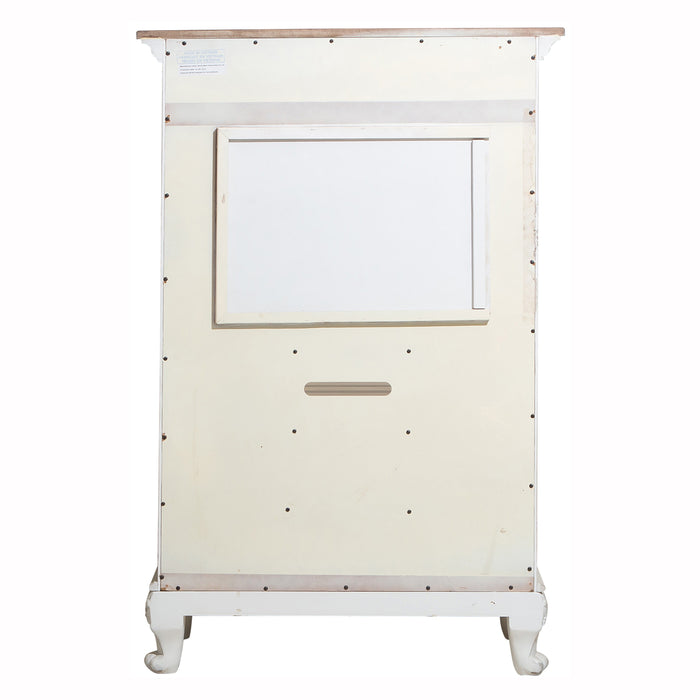 Cinderella Armoire in White/Gray - 1386NW-7 - FAMSA Furniture (TX)