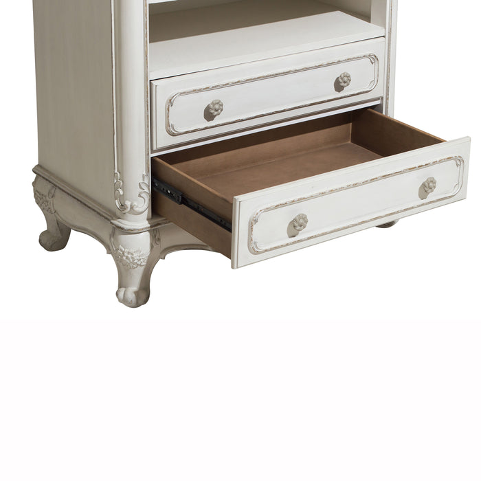Cinderella Armoire in White/Gray - 1386NW-7 - FAMSA Furniture (TX)