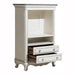 Cinderella Armoire in White/Gray - 1386NW-7 - FAMSA Furniture (TX)