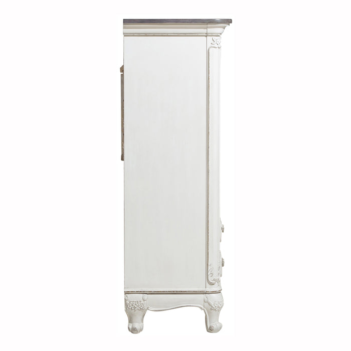 Cinderella Armoire in White/Gray - 1386NW-7 - FAMSA Furniture (TX)