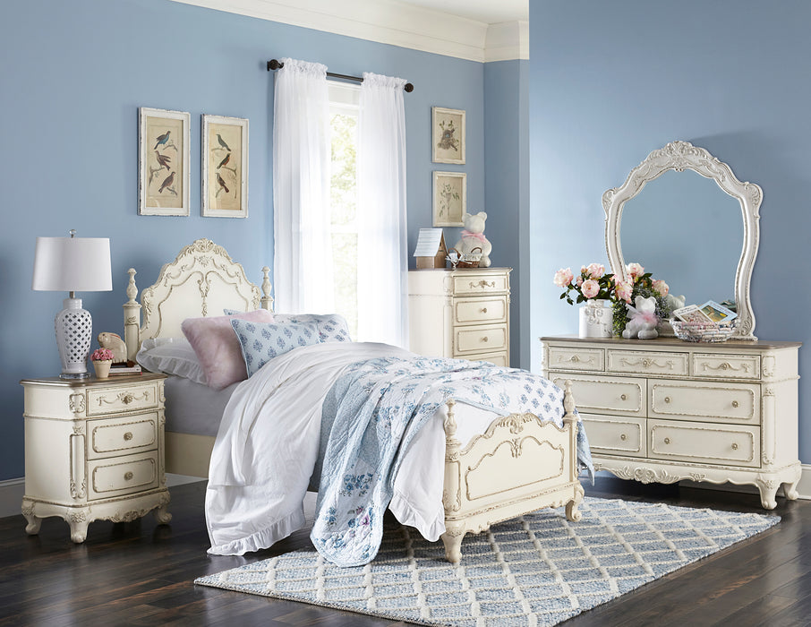 Cinderella Mirror in Gray/White - 1386NW-6 - FAMSA Furniture (TX)
