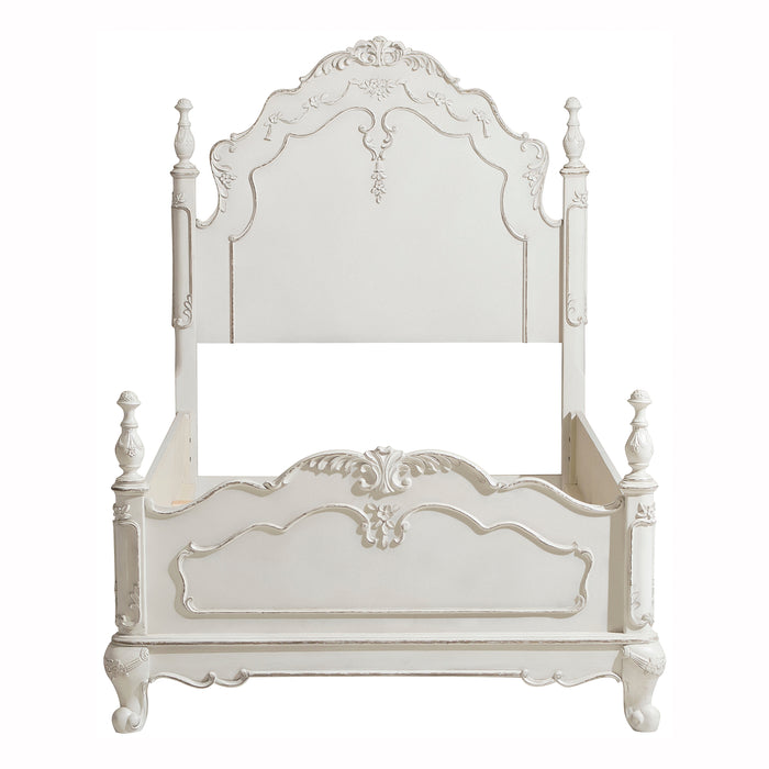 Cinderella Twin Bed in Gray/White - 1386TNW-1 - FAMSA Furniture (TX)