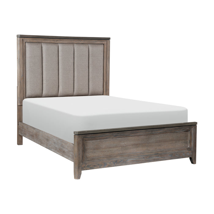 Newell Queen Bed in Brown/Espresso - 1412-1 - FAMSA Furniture (TX)