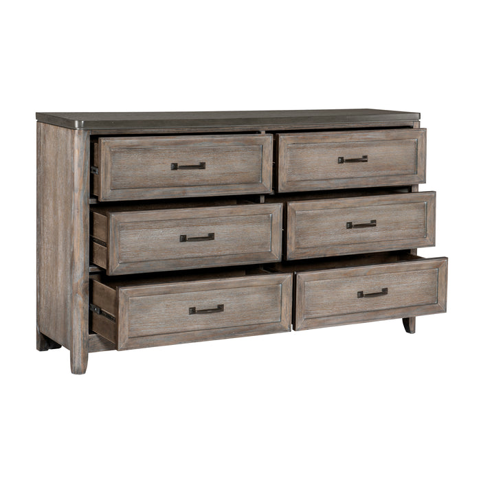 Newell Dresser in Brown/Espresso - 1412-5 - FAMSA Furniture (TX)