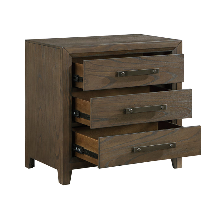 Cambridge Nightstand in Walnut - 1422N-4 - FAMSA Furniture (TX)