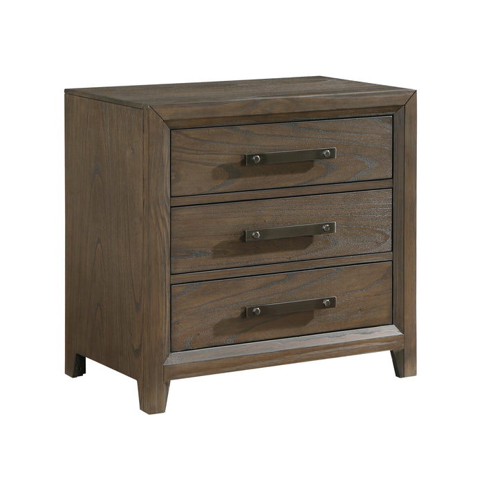Cambridge Nightstand in Walnut - 1422N-4 - FAMSA Furniture (TX)