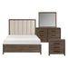 Cambridge 4pc Set (QB+NS+DR+MR) in Walnut - 1422N-1*4 - FAMSA Furniture (TX)
