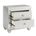 Leesa Nightstand in Gray/Metallic/Silver - 1430-4 - FAMSA Furniture (TX)