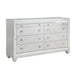 Leesa Dresser in Gray/Metallic/Silver - 1430-5 - FAMSA Furniture (TX)