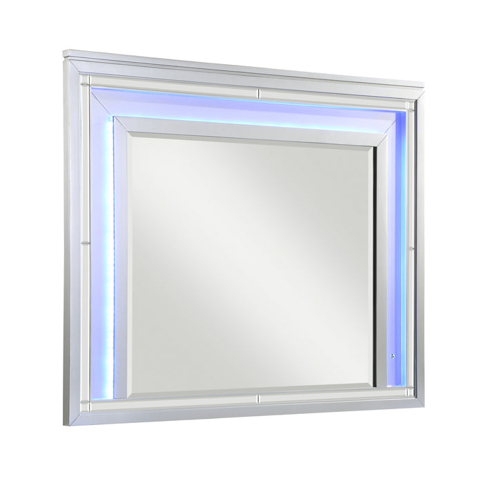 Leesa Mirror in Gray/Metallic/Silver - 1430-6 - FAMSA Furniture (TX)