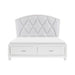 Aria 4pc Set (QB+NS+DR+MR) in White - 1436W-1*4 - FAMSA Furniture (TX)