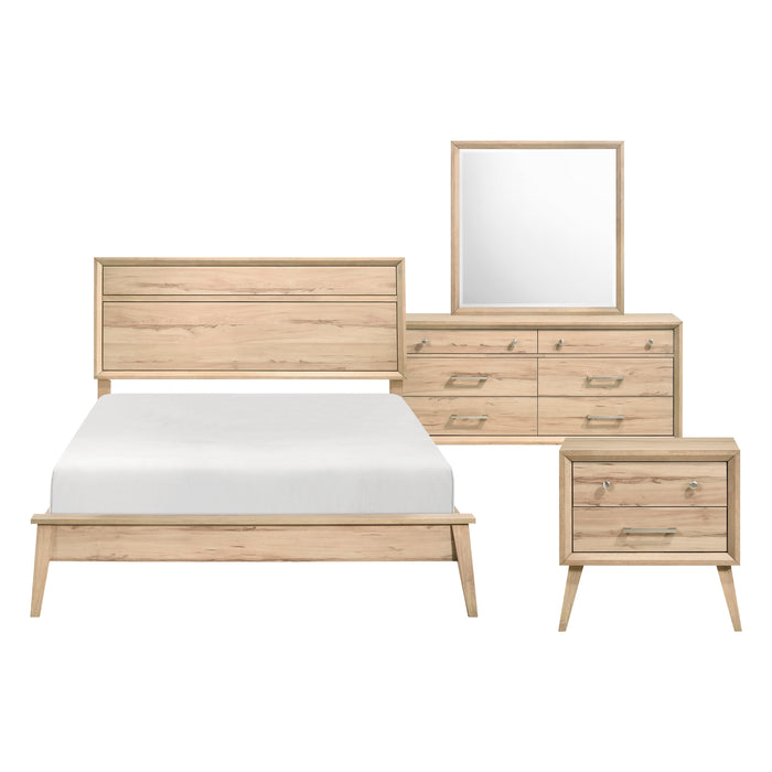 Marrin 4pc Set (QB+NS+DR+MR) in Natural - 1444-1*4 - FAMSA Furniture (TX)