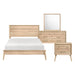 Marrin 4pc Set (QB+NS+DR+MR) in Natural - 1444-1*4 - FAMSA Furniture (TX)