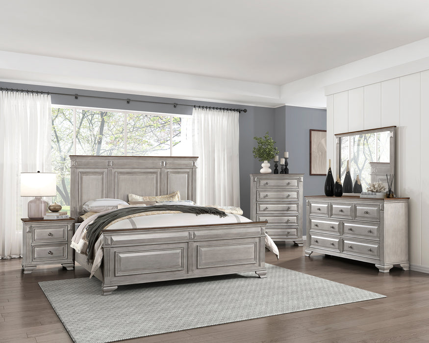 Marquette Nightstand in Brown/Gray - 1449-4 - FAMSA Furniture (TX)