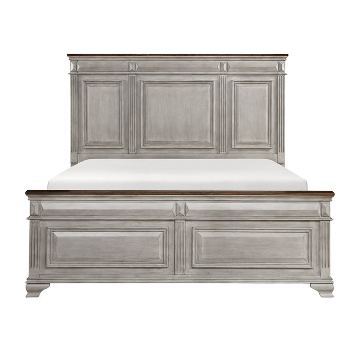 Marquette 4pc Set (QB+NS+DR+MR) in Brown/Gray - 1449-1*4 - FAMSA Furniture (TX)