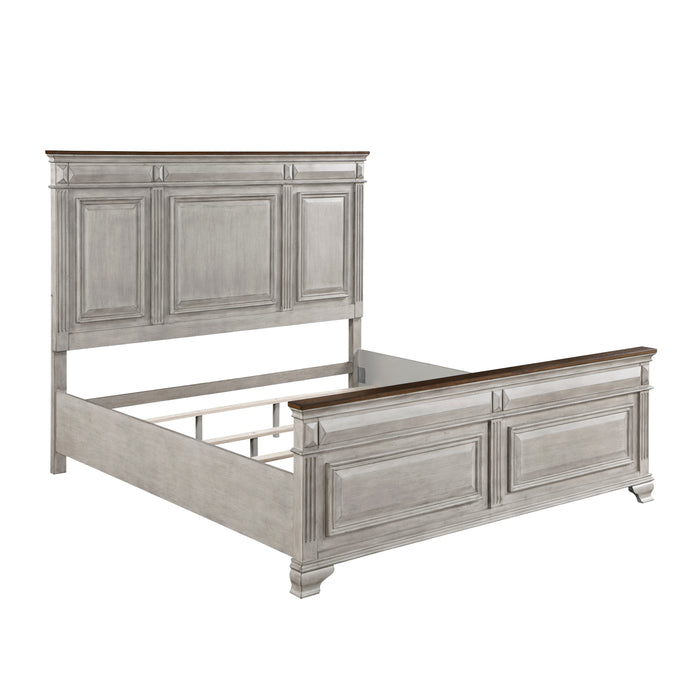 Marquette 4pc Set (QB+NS+DR+MR) in Brown/Gray - 1449-1*4 - FAMSA Furniture (TX)