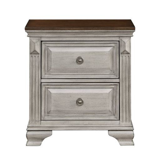 Marquette Nightstand in Brown/Gray - 1449-4 - FAMSA Furniture (TX)
