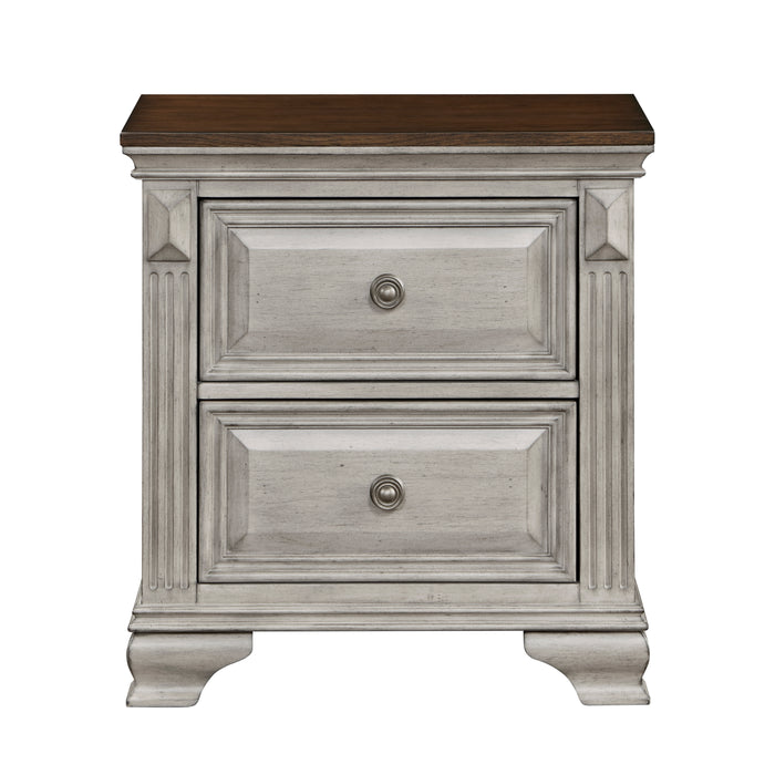 Marquette Nightstand in Brown/Gray - 1449-4 - FAMSA Furniture (TX)