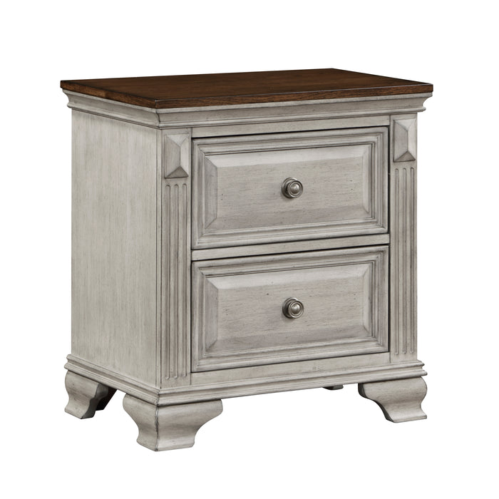 Marquette Nightstand in Brown/Gray - 1449-4 - FAMSA Furniture (TX)