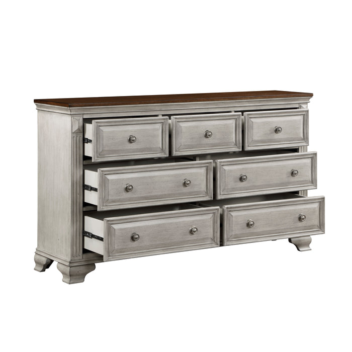 Marquette Dresser in Brown/Gray - 1449-5 - FAMSA Furniture (TX)