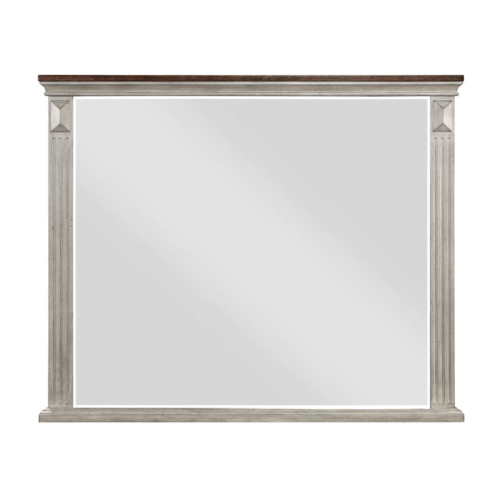 Marquette Mirror in Brown/Gray - 1449-6 - FAMSA Furniture (TX)