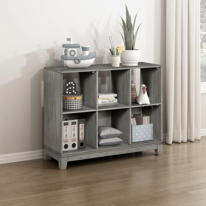 Garretson Bookcase in Gray - 1450-17 - FAMSA Furniture (TX)