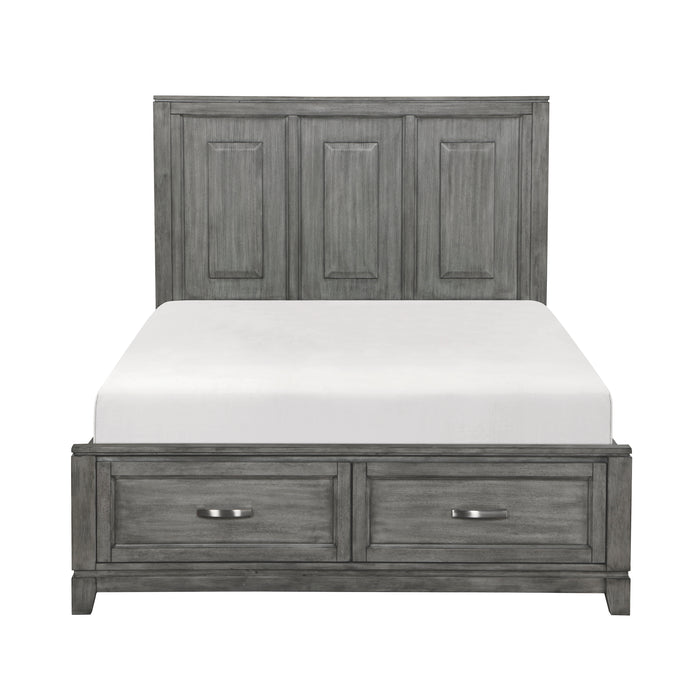 Garretson 4pc Set (QB+NS+DR+MR) in Gray - 1450-1*4 - FAMSA Furniture (TX)