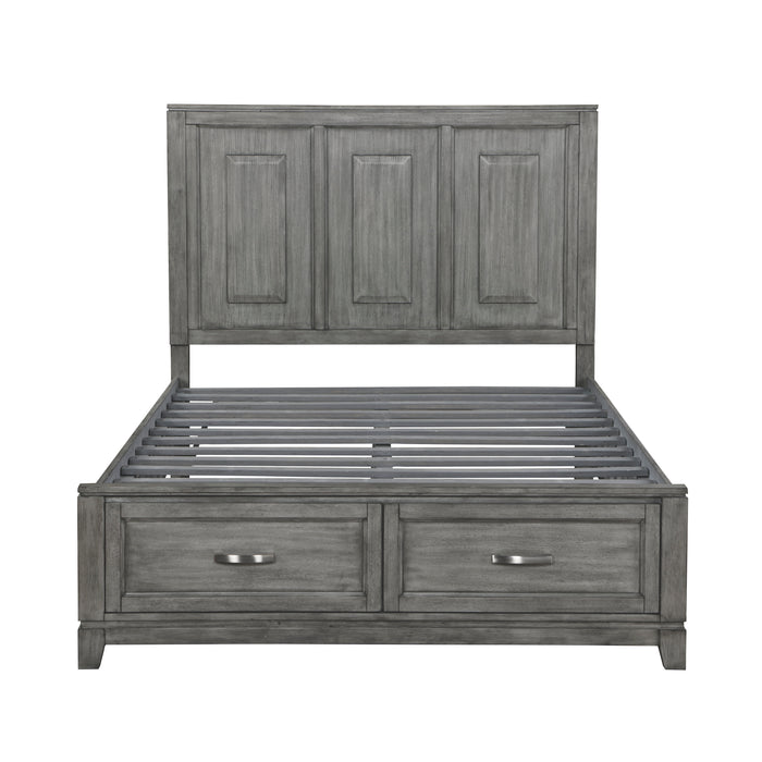 Garretson 4pc Set (QB+NS+DR+MR) in Gray - 1450-1*4 - FAMSA Furniture (TX)