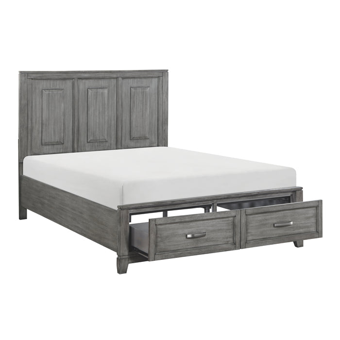 Garretson 4pc Set (QB+NS+DR+MR) in Gray - 1450-1*4 - FAMSA Furniture (TX)