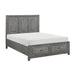Garretson 4pc Set (QB+NS+DR+MR) in Gray - 1450-1*4 - FAMSA Furniture (TX)