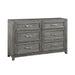 Garretson Dresser in Gray - 1450-5 - FAMSA Furniture (TX)