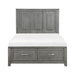 Garretson Full Platform Bed with Footboard Storage in Gray - 1450F-1 - FAMSA Furniture (TX)