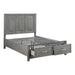 Garretson Full Platform Bed with Footboard Storage in Gray - 1450F-1 - FAMSA Furniture (TX)