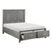 Garretson Full Platform Bed with Footboard Storage in Gray - 1450F-1 - FAMSA Furniture (TX)