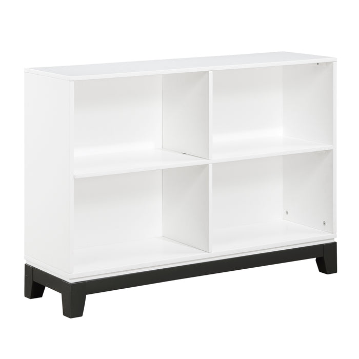 Garretson Bookcase in White - 1450WH-16 - FAMSA Furniture (TX)
