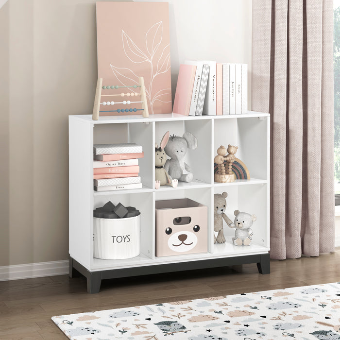 Garretson Bookcase in White - 1450WH-17 - FAMSA Furniture (TX)