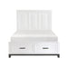 Garretson 4pc Set (QB+NS+DR+MR) in Gray/White - 1450WH-1*4 - FAMSA Furniture (TX)