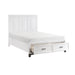 Garretson 4pc Set (QB+NS+DR+MR) in Gray/White - 1450WH-1*4 - FAMSA Furniture (TX)