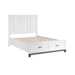 Garretson 4pc Set (QB+NS+DR+MR) in Gray/White - 1450WH-1*4 - FAMSA Furniture (TX)
