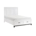 Garretson 4pc Set (QB+NS+DR+MR) in Gray/White - 1450WH-1*4 - FAMSA Furniture (TX)