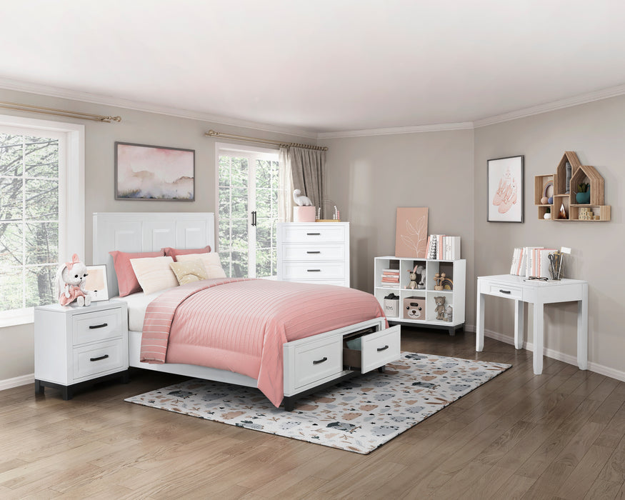 Garretson Bookcase in White - 1450WH-17 - FAMSA Furniture (TX)