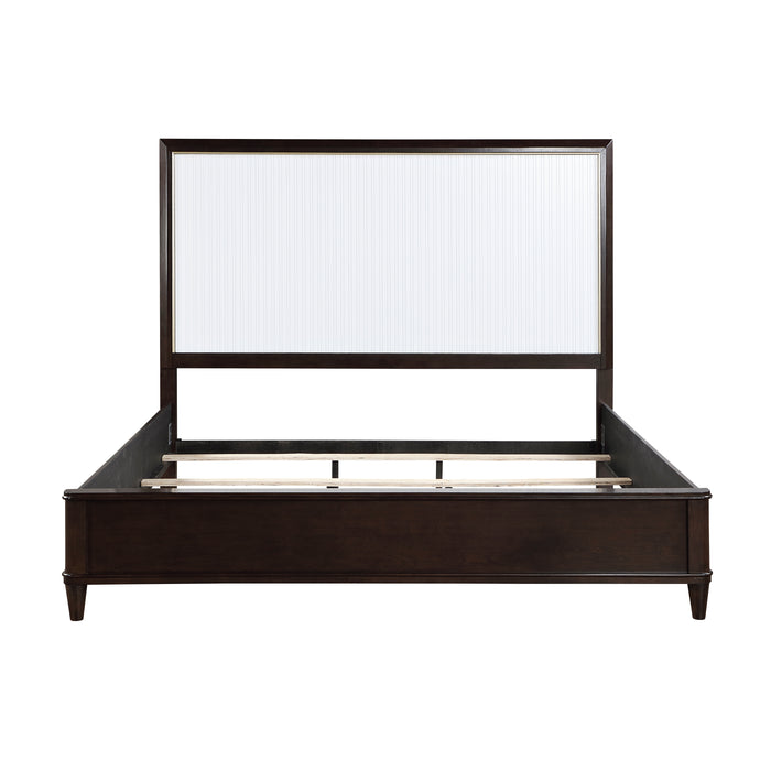 Niles 4pc Set (QB+NS+DR+MR) in Cherry/Gold/White - 1451-1*4 - FAMSA Furniture (TX)